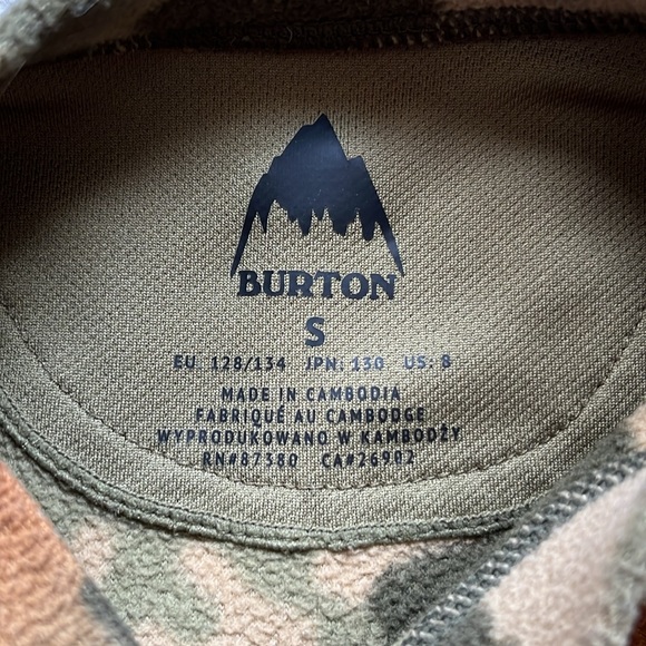 Burton Kids Fleece Base-layer Set Small - Picture 3 of 6